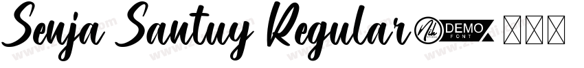 Senja Santuy Regular字体转换